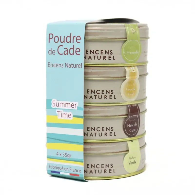 Ambiance Cade Summer Time poudre encens 4x35g 4 parfums