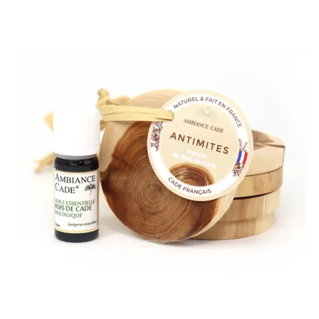 Ambiance Cade Kit Antimites Armoires kit 5 rondins 10 ml