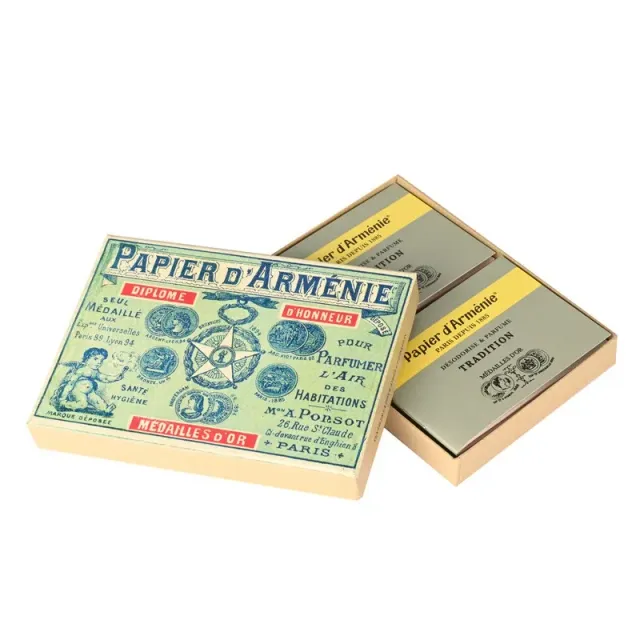 Papier d'Arménie 1900 boîte 12 carnets papier à brûler