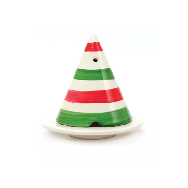 Ambiance Cade Merlin Rayures Basques lampe encens peinte main