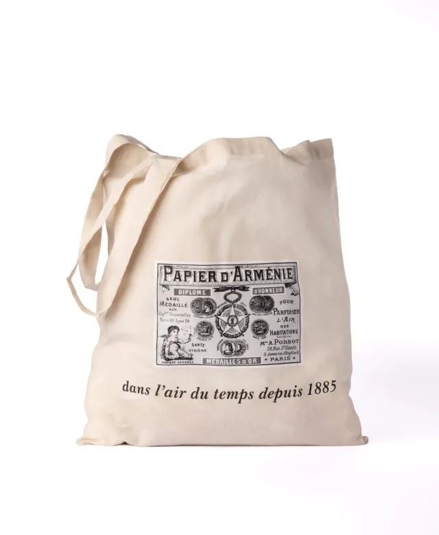 Papier d'Arménie 1900 tote bag sac coton 41,5 cm