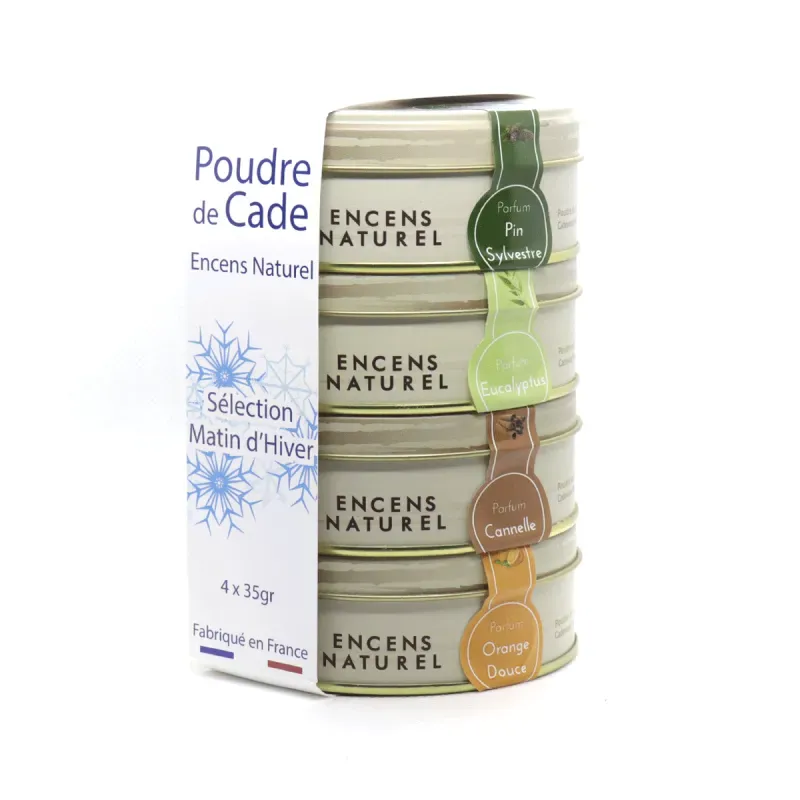 Ambiance Cade Matin d’Hiver poudre d’encens 4x35g parfumée