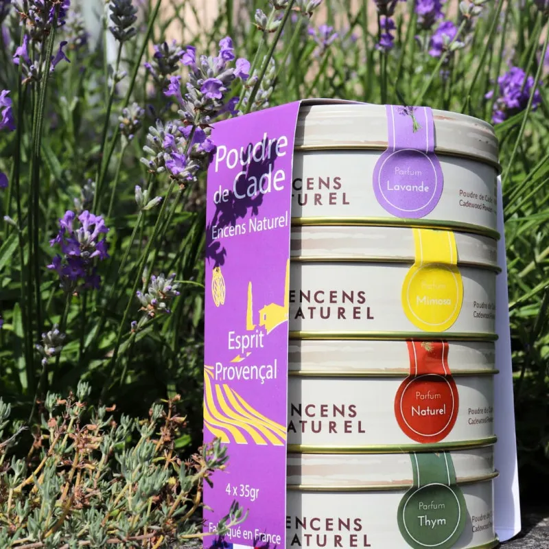 Ambiance Cade Esprit Provençal poudre cade 4x35g lavande