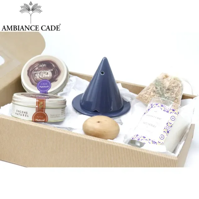 Ambiance Cade Coffret Bien-Être encens bougie poudre cade
