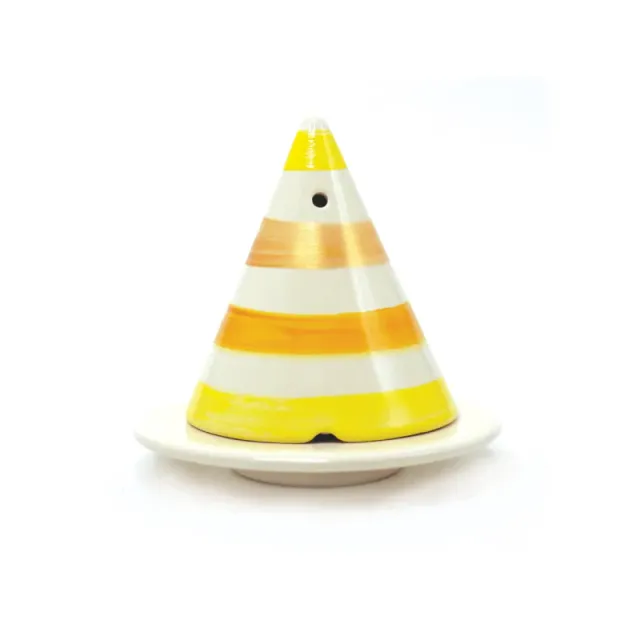 Ambiance Cade Lampe Merlin Diffuseur Rayures Jaunes