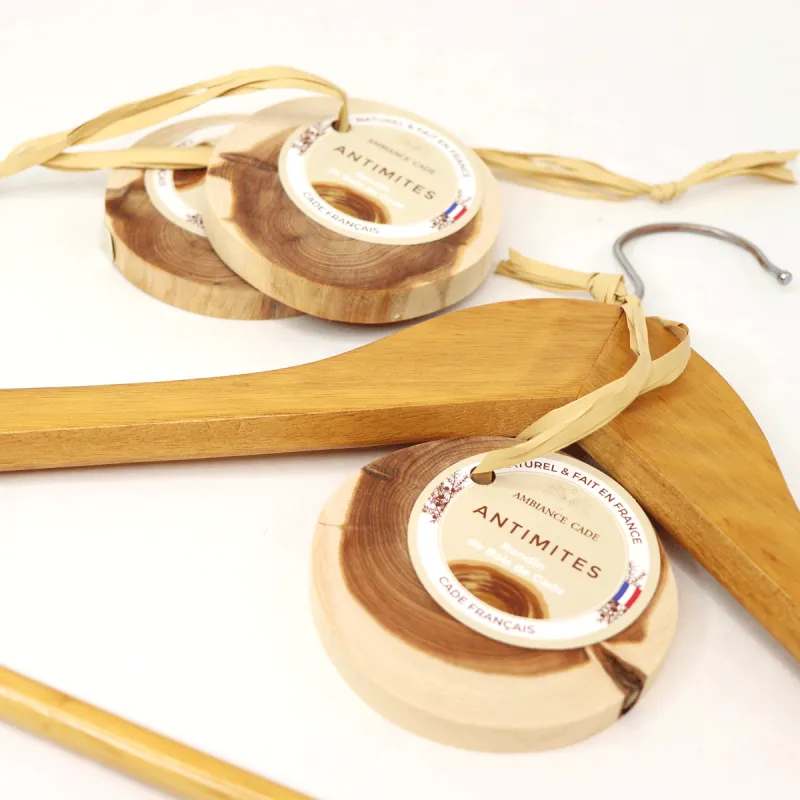Ambiance Cade rondins bois de cade lot de 3 antimite