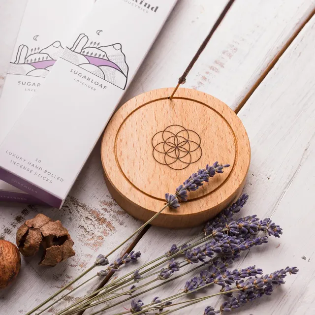 Be Kind Seed of Life porte-encens bois