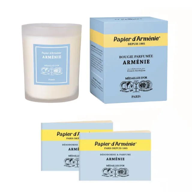 Papier d’Arménie pack bougie + 2 carnets oriental