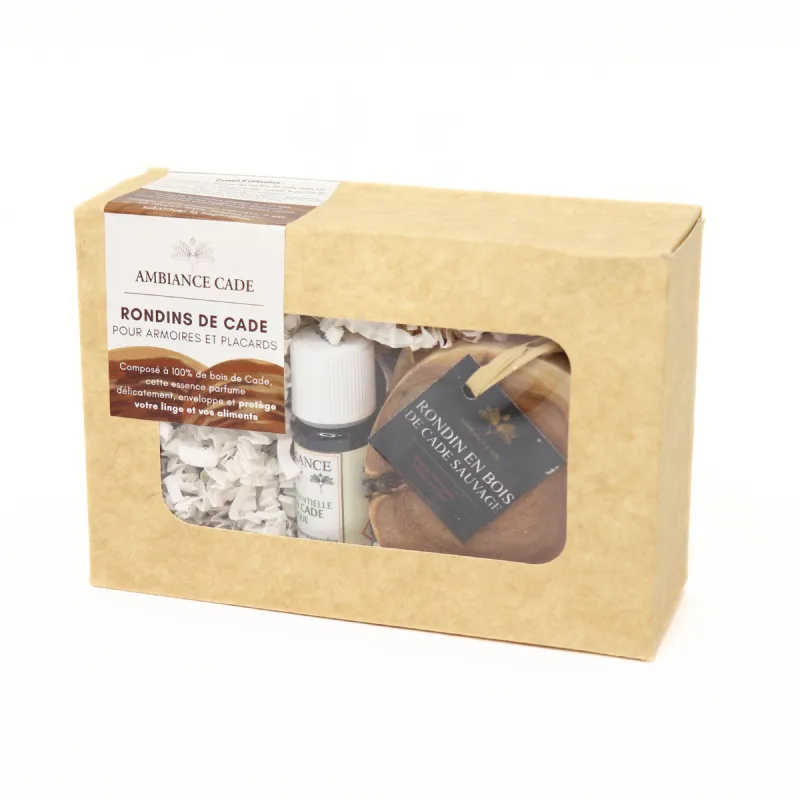 Ambiance Cade Kit Antimites Armoires kit 5 rondins 10 ml