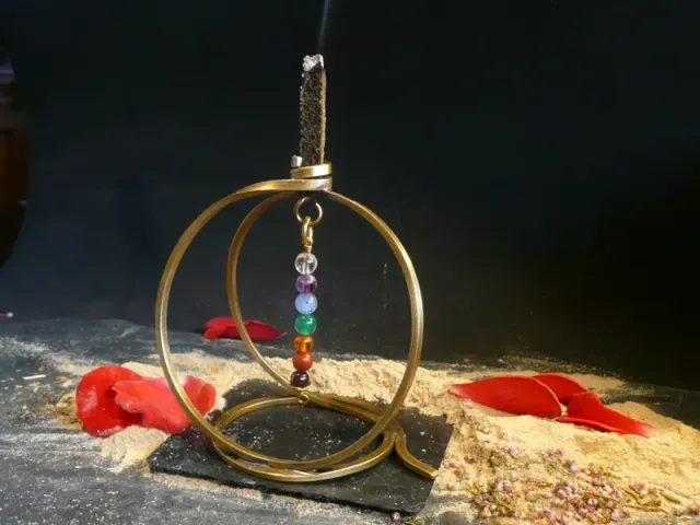 Parfums d'encens Perles porte-encens laiton